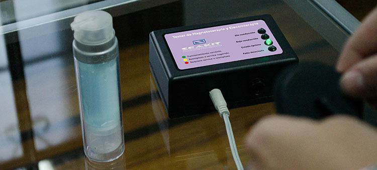 Uso del tester de fisioterapia Tester electroterapia magneto