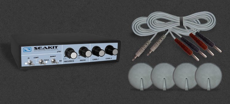 Equipo de electroterapia con TENS, contractor y corriente galvánica T&C contractor fisioterapia